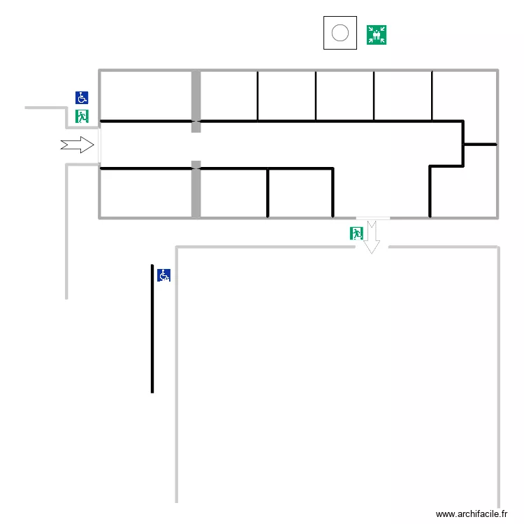 RMA Chapiteau. Plan de 11  et 206 m²