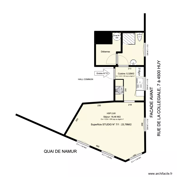 collegiale 7. Plan de 