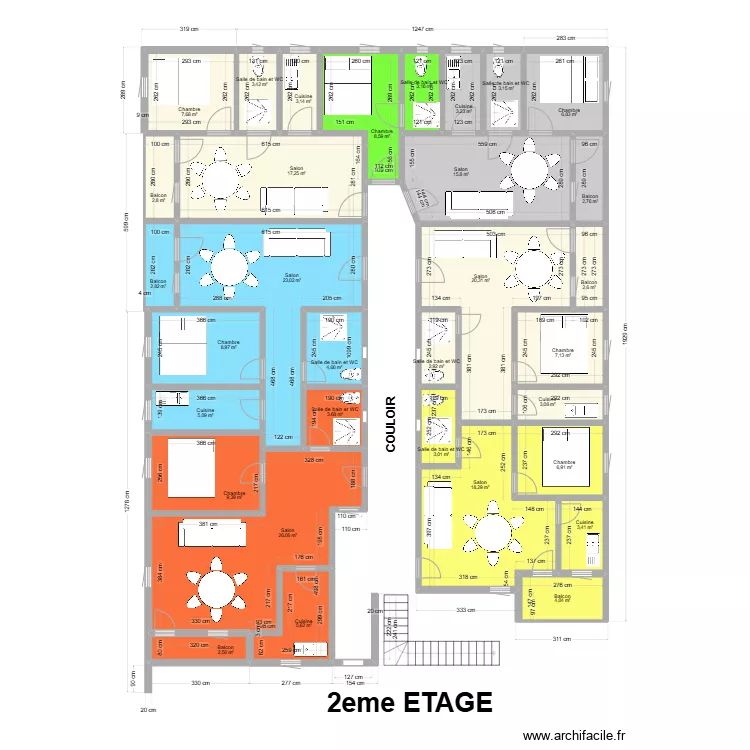 2EME ETAGE 8 FEVRIER 2025. Plan de 2EME ETAGE 8 FEVRIER 2025. Plan de