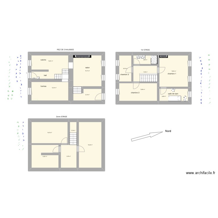 presseux 16/02/24. Plan de 15 pièces et 157 m2