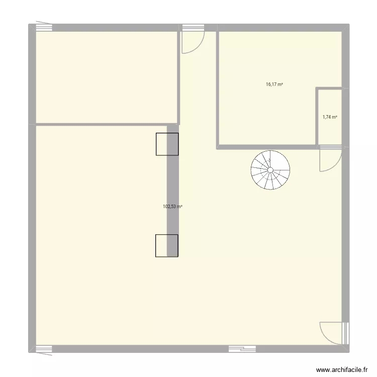 Granges 2016. Plan de 3  et 120 m²