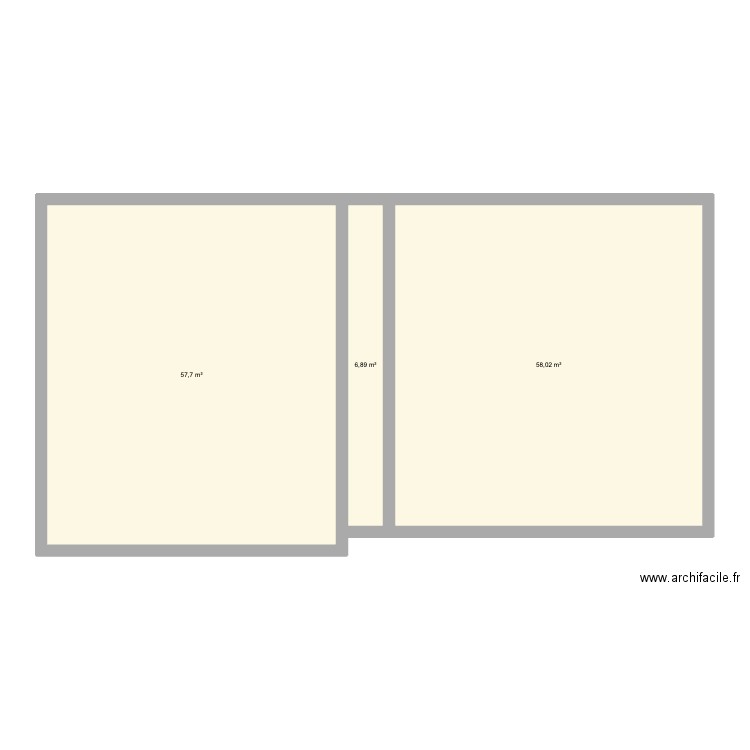 maison Lavare. Plan de 3 pièces et 123 m2