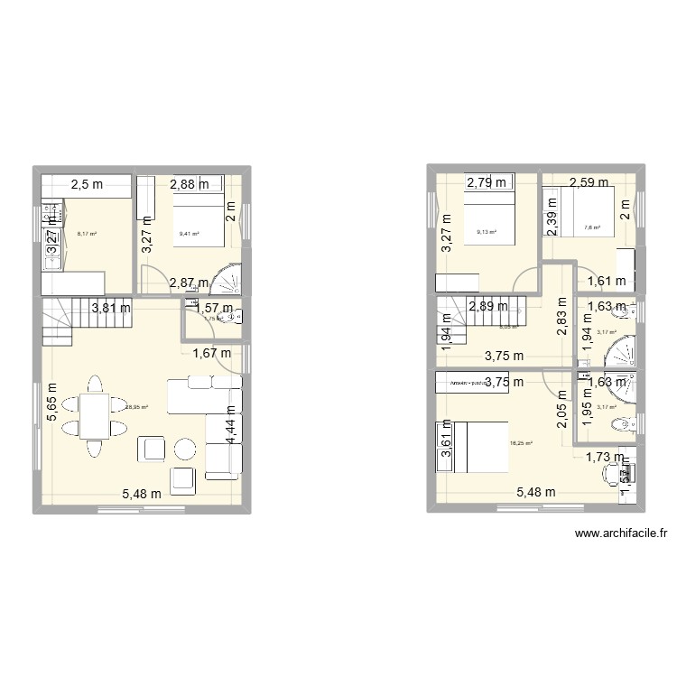 Maison bois. Plan de 0 pièce et 0 m2