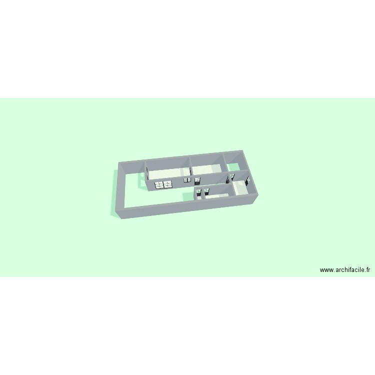 prosition. Plan de 4 pièces et 52 m2