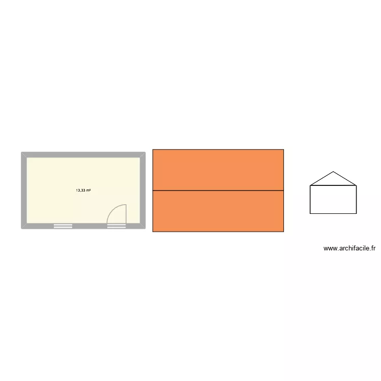 Test. Plan de 2 pièces et 27 m² Test. Plan de 2 pièces et 27 m²