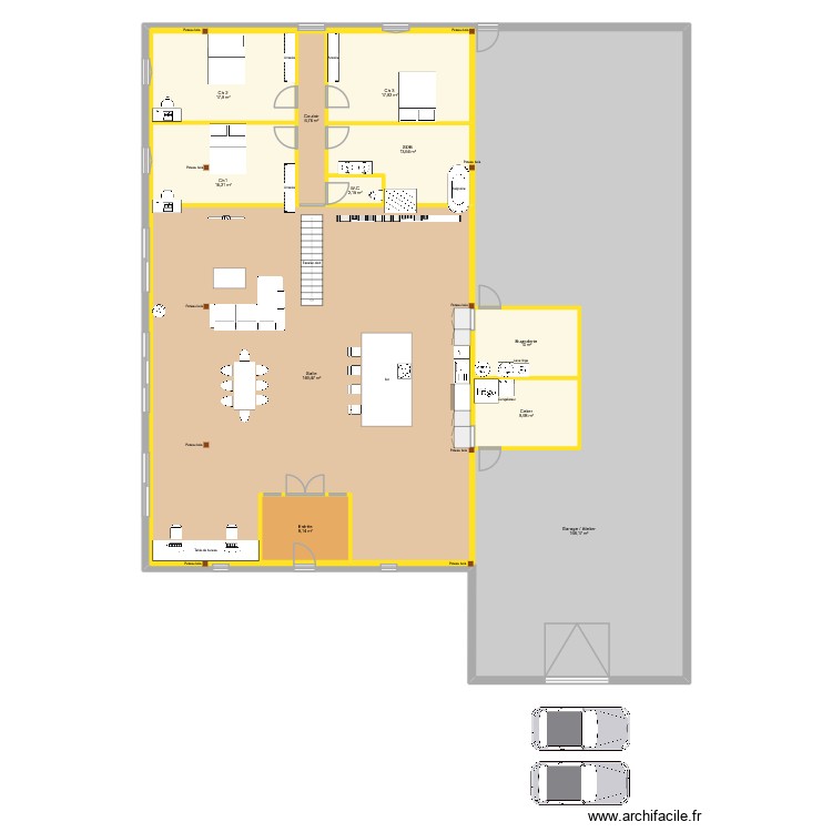 debut etage 1    1.2. Plan de 0 pièce et 0 m2