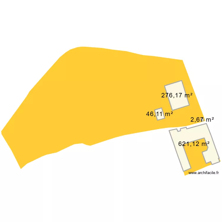 plan de masse thiers 2. Plan de 4  et 946 m²