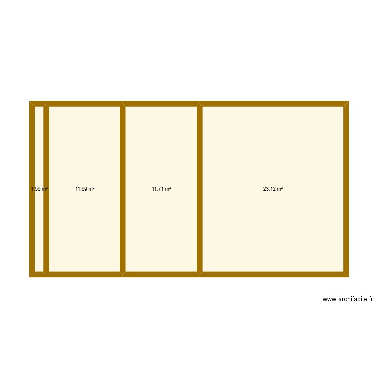 plan garage. Plan de 4 pièces et 48 m2