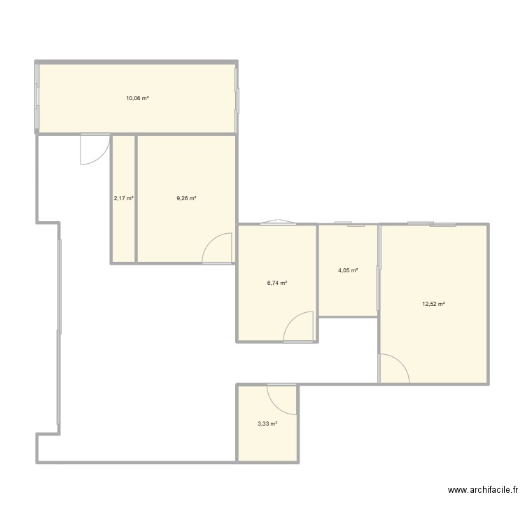 villamartin. Plan de 8 pièces et 51 m2