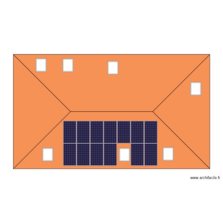 Plan Maison Bis. Plan de 16 pièces et 321 m2