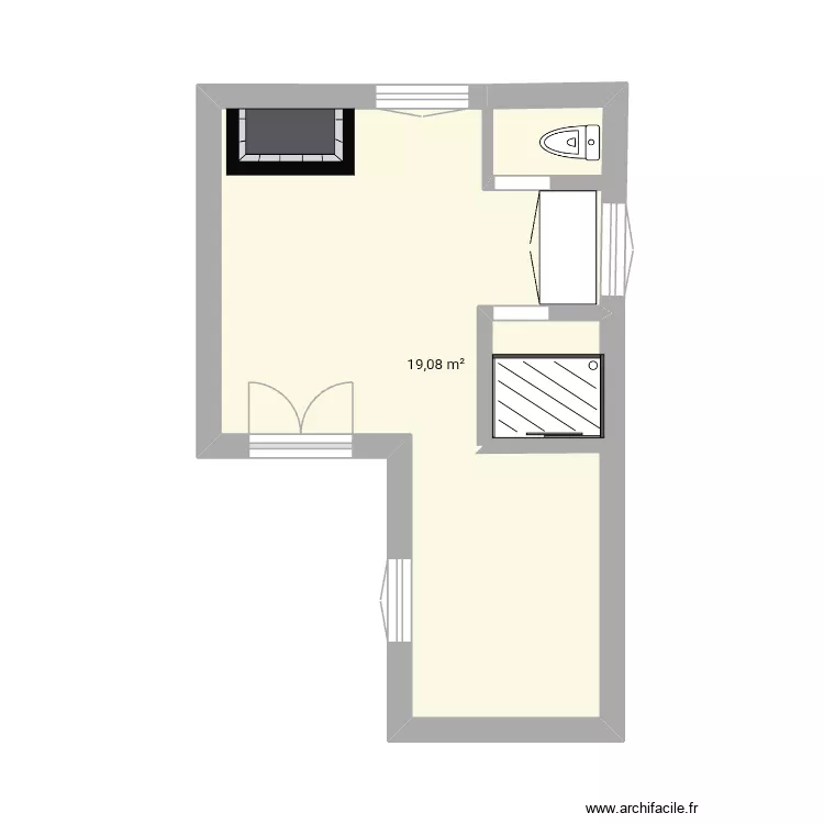 Maison 1. Plan de 1 et 19 m² Maison 1. Plan de 1 et 19 m²