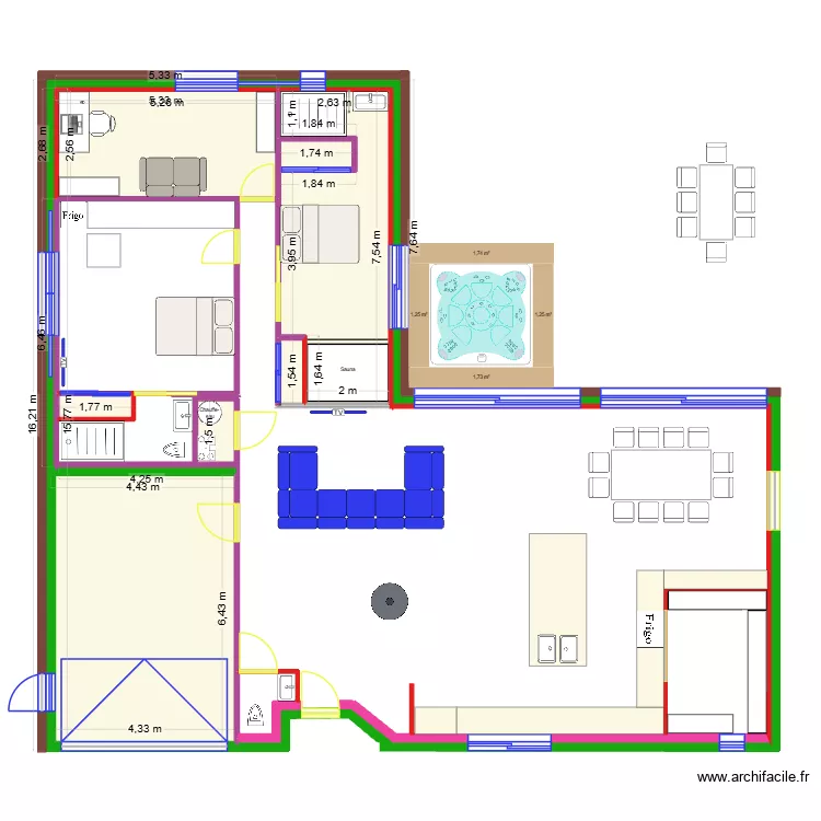 Maison Version 4. Plan de 9 et 63 m² Maison Version 4. Plan de 9 et 63 m²