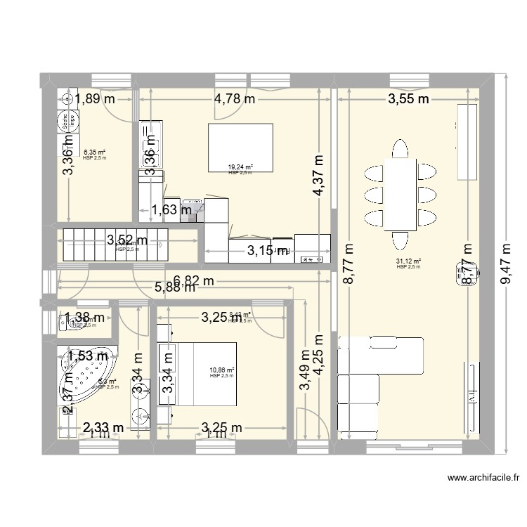 002. Plan de 0 pièce et 0 m2
