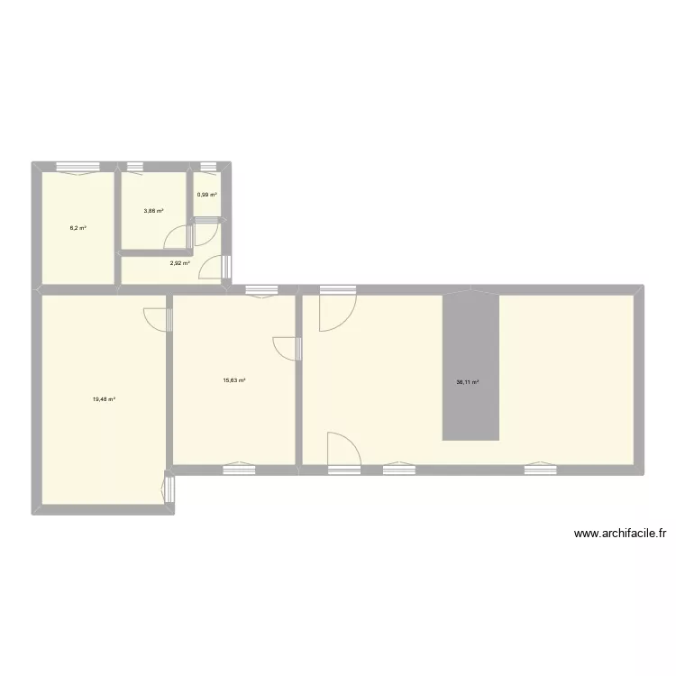 Peucelle Bastien RDC. Plan de 