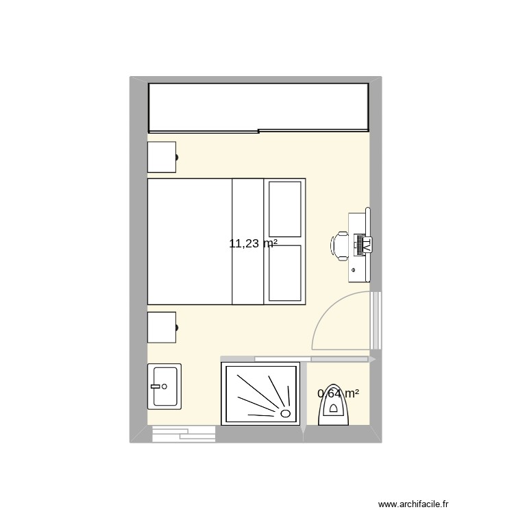 id&eacute;e chambre 4. Plan de 0 pièce et 0 m2