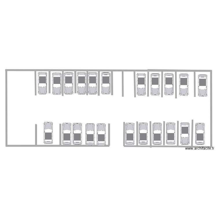 PARKING ACTUEL . Plan de 0 pièce et 0 m2