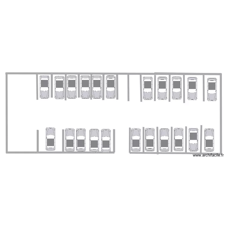 PARKING ACTUEL . Plan de 