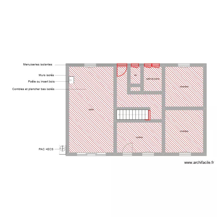KRONAJ &eacute;tape 3. Plan de 9  et 71 m²