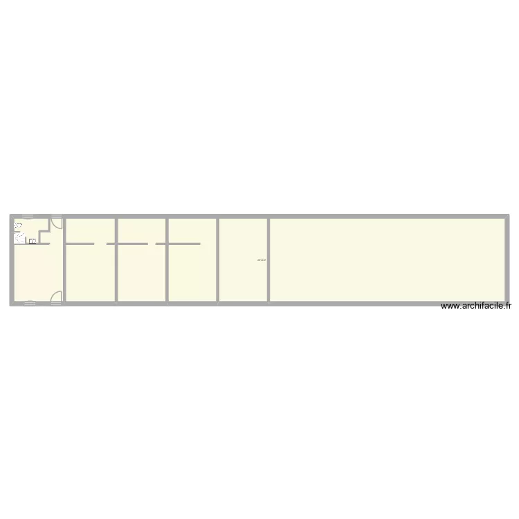 Plan d'intervention. Plan de 1  et 287 m²