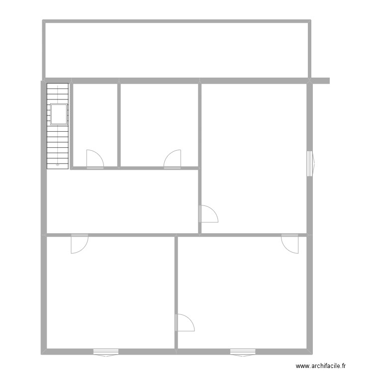 SCI DELBO R+1. Plan de 7 pièces et 181 m2