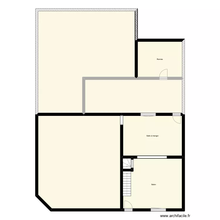 Maison base REZ. Plan de 