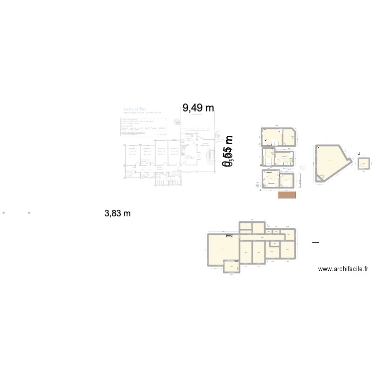 Concept studio. Plan de 23 pièces et 378 m2