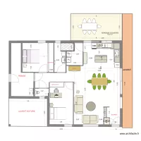 MAISON VERSION 2.2 SALLE EAU EST 2 DOUBLE PORTE NORD 2