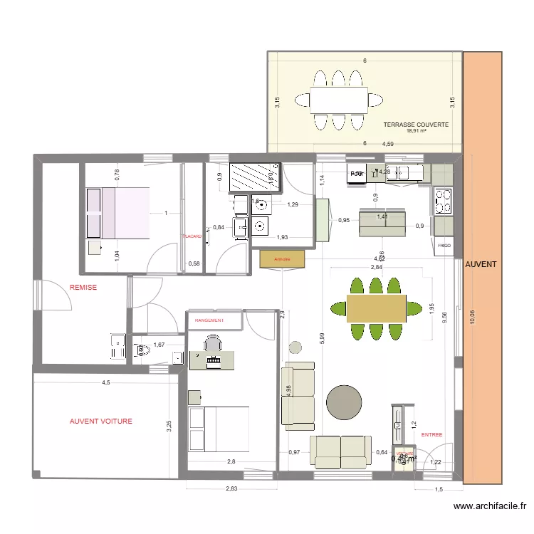 MAISON VERSION 2.2 SALLE EAU EST 2 DOUBLE PORTE NORD 2. Plan de MAISON VERSION 2.2 SALLE EAU EST 2 DOUBLE PORTE NORD 2. Plan de