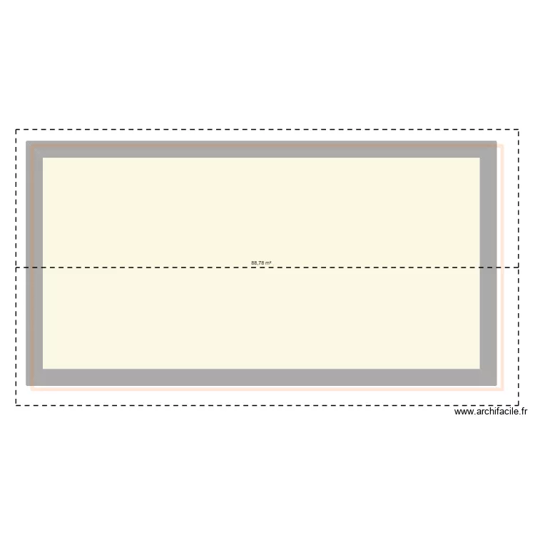 grange3. Plan de 2 Pièces et 178 m²