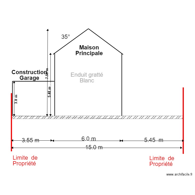 plan de façade nord ambleteuse apres tx. Plan de 0 pièce et 0 m2