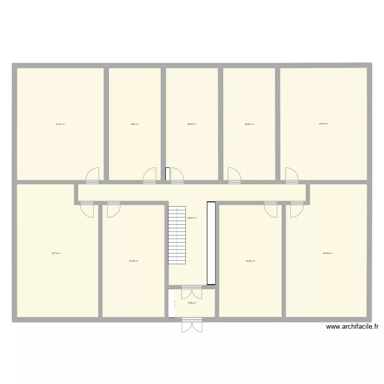 Immeuble 25X18 bis. Plan de 