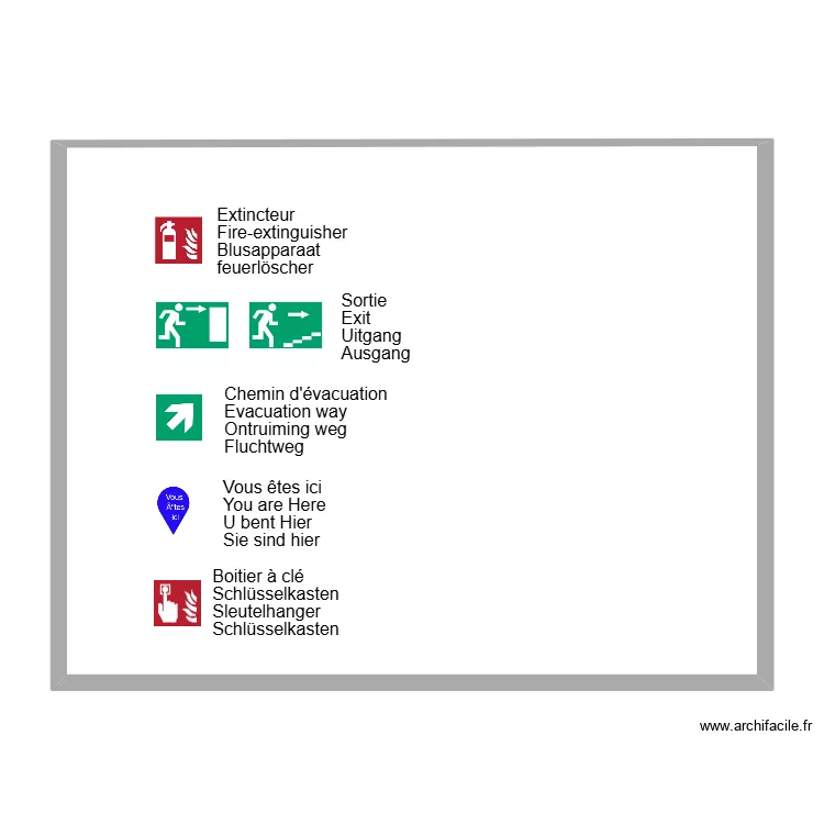 legende. Plan de legende. Plan de