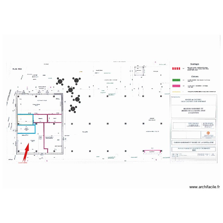 Maison Garonne rdc. Plan de 0 pièce et 0 m2