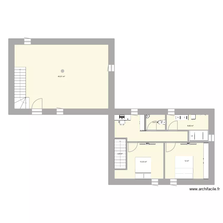 monastere. Plan de 7 et 90 m² monastere. Plan de 7 et 90 m²
