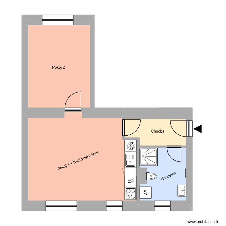 Kapit&aacute;na Jasioka 719, byt 4. Plan de 0 pièce et 0 m2