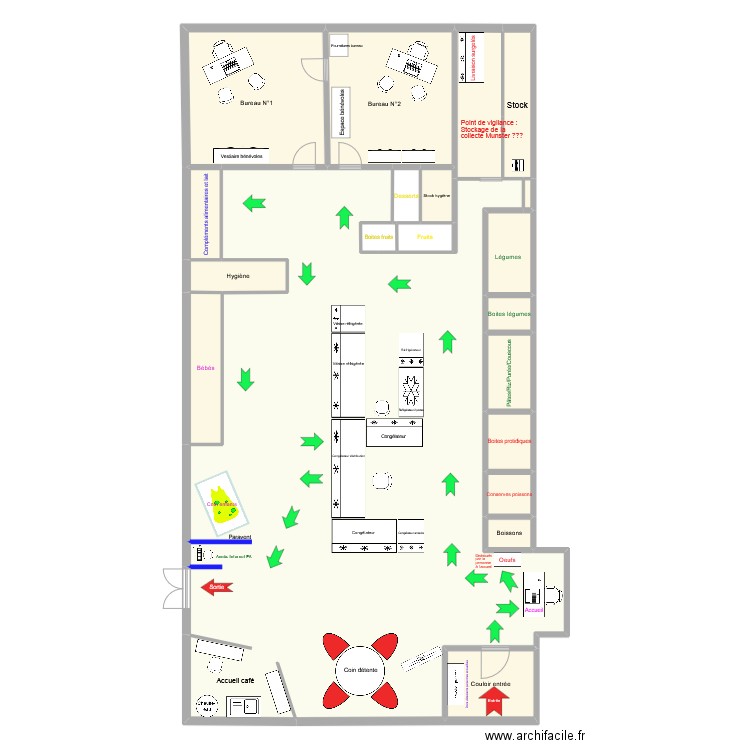 centre munster. Plan de 20 pièces et 289 m2