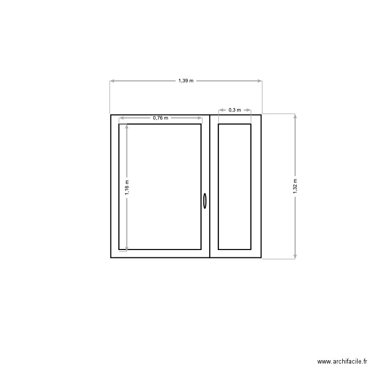 Fenêtre Chambre. Plan de 0 pièce et 0 m2