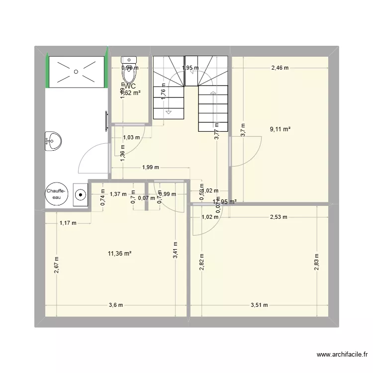 Concarneau Etage. Plan de 