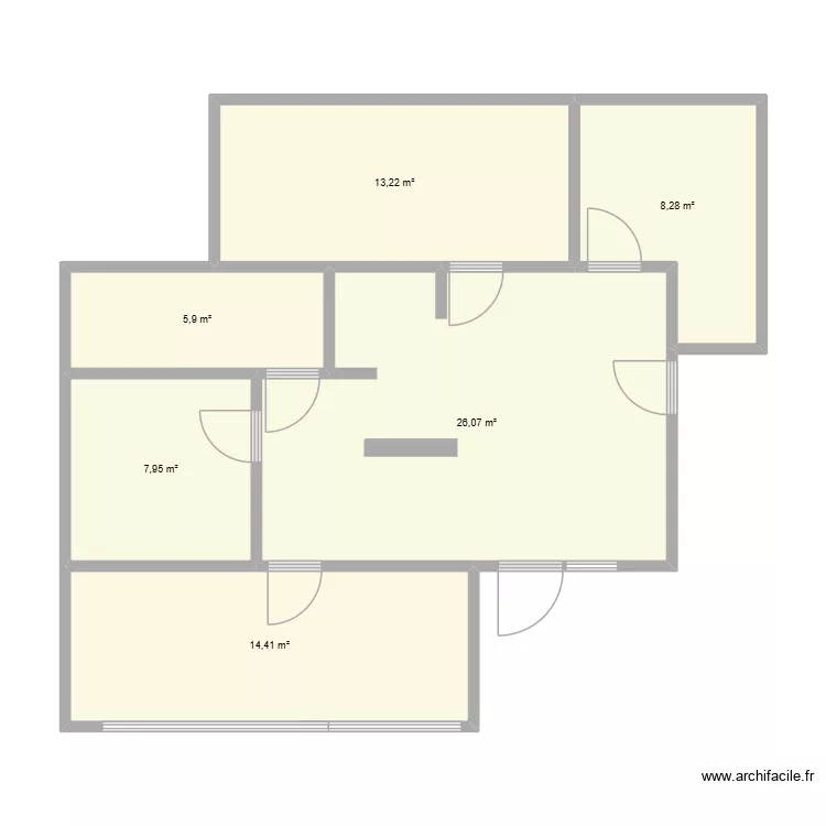 MONDORF. Plan de 6 et 77 m² MONDORF. Plan de 6 et 77 m²