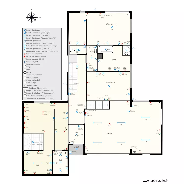 Home (Sch&eacute;ma &eacute;lectrique) v2.17. Plan de 