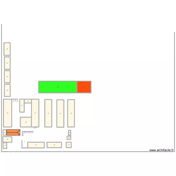 doane terga. Plan de 22  et 966 m²