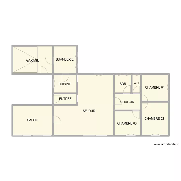 PLAN MAISON POUZERGUE. Plan de 