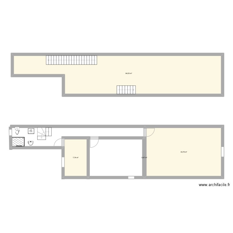 Emile zola. Plan de 7 pièces et 151 m2