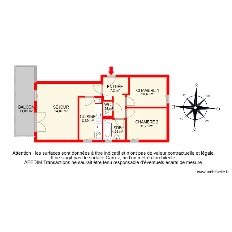 BI 30602. Plan de 11  et 94 m²