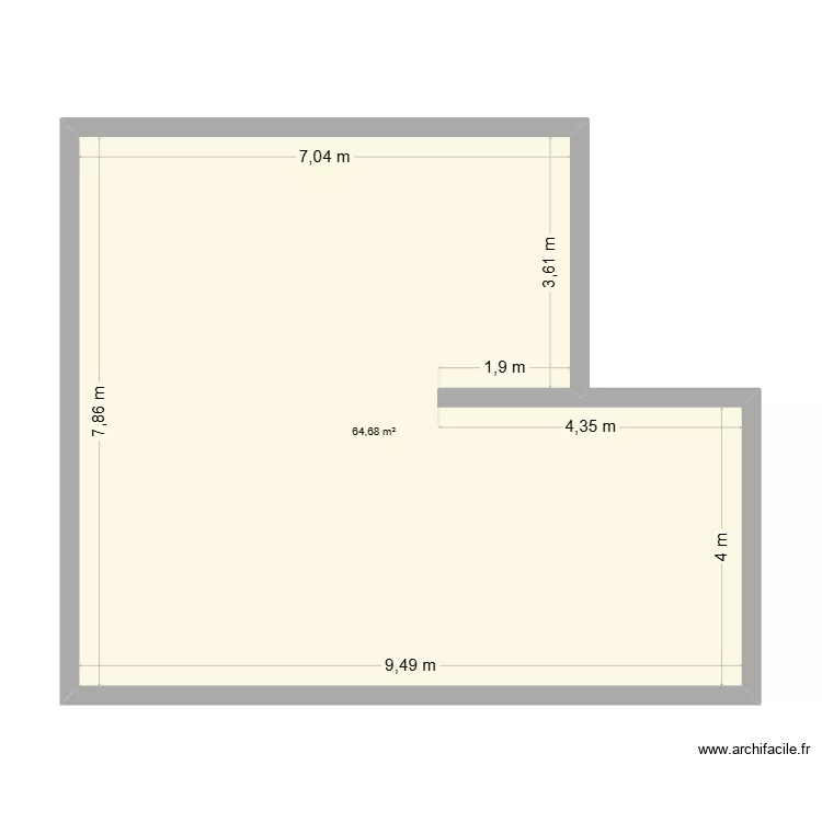 LANGLOIS  CLOTURES. Plan de 1  et 65 m²