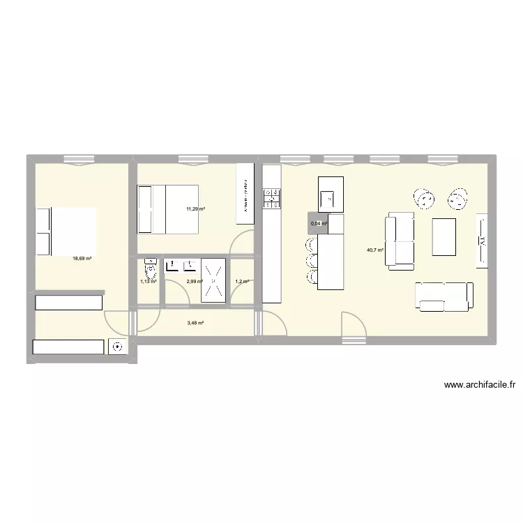 6 jj. Plan de 8  et 80 m²