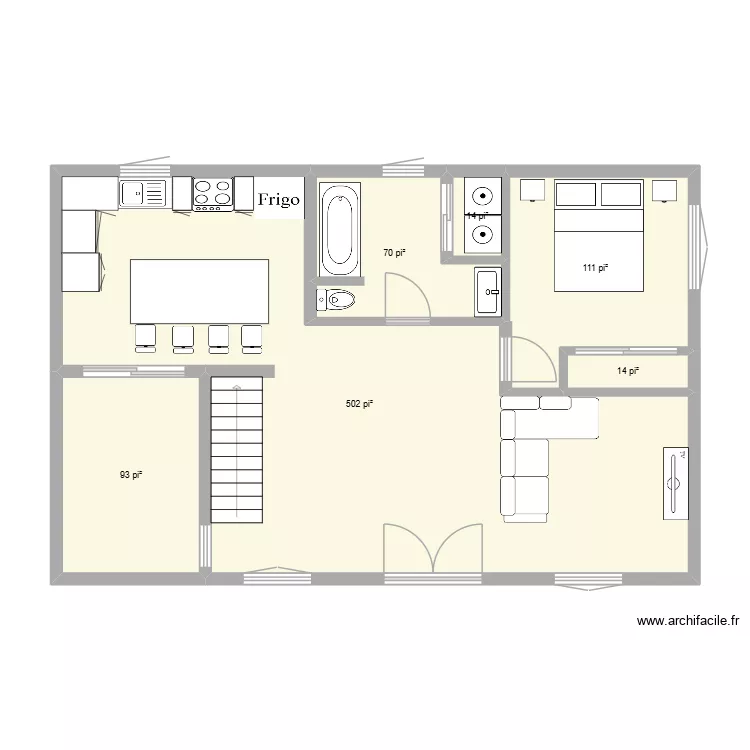 Maison 209 chemin du lac a la truite. Plan de 16  et 143 m²