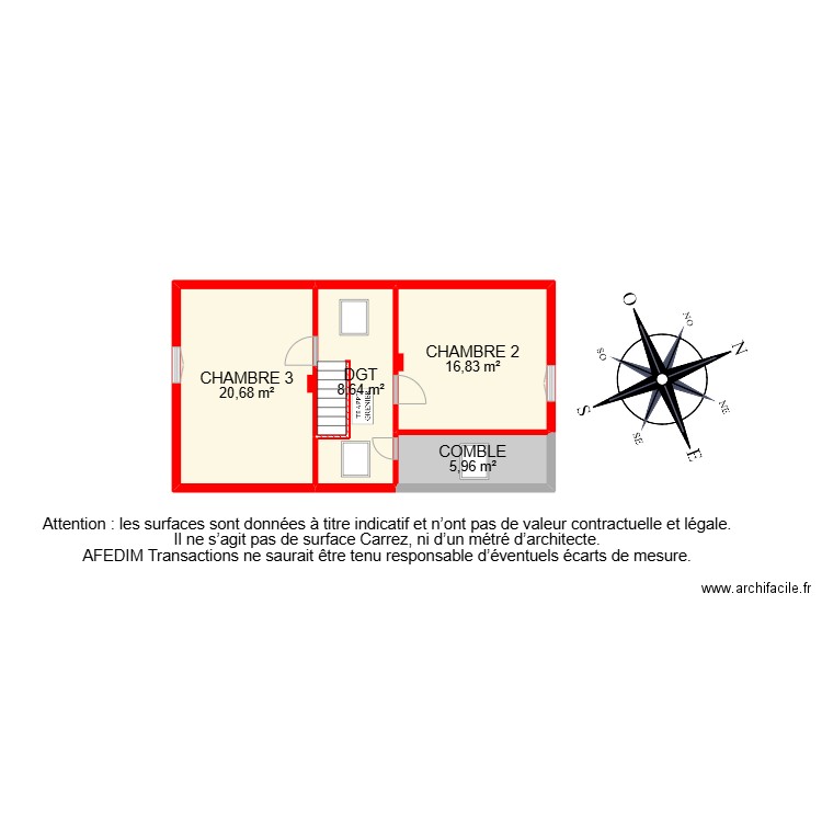 BI 27019. Plan de 25 pièces et 315 m2