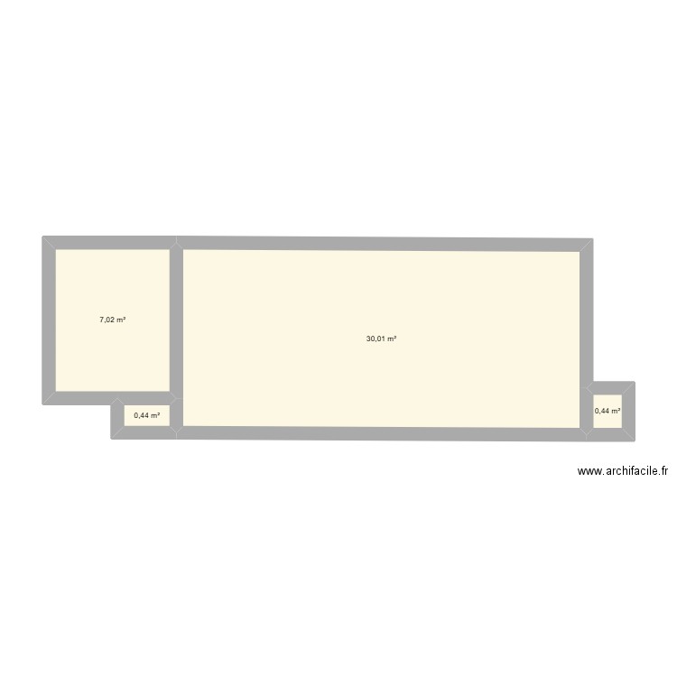 NTERMIN9. Plan de 4 pièces et 38 m2