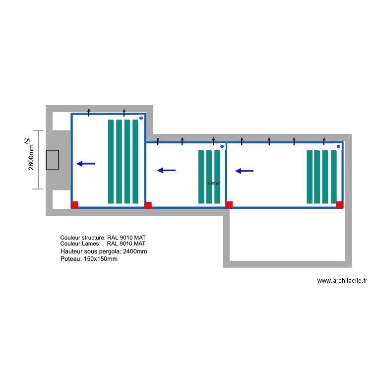 CAMMIADE 1ST FLOOR.. Plan de 5 pièces et 85 m2